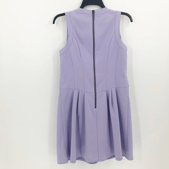 Nanette Lepore Womens Revolution Dress 6 Purple Stretch Crew Neck Sleeveless - Picture 7 of 12